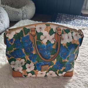 Dooney & Bourke Plumeria Geena Basketweave Domed Satchel